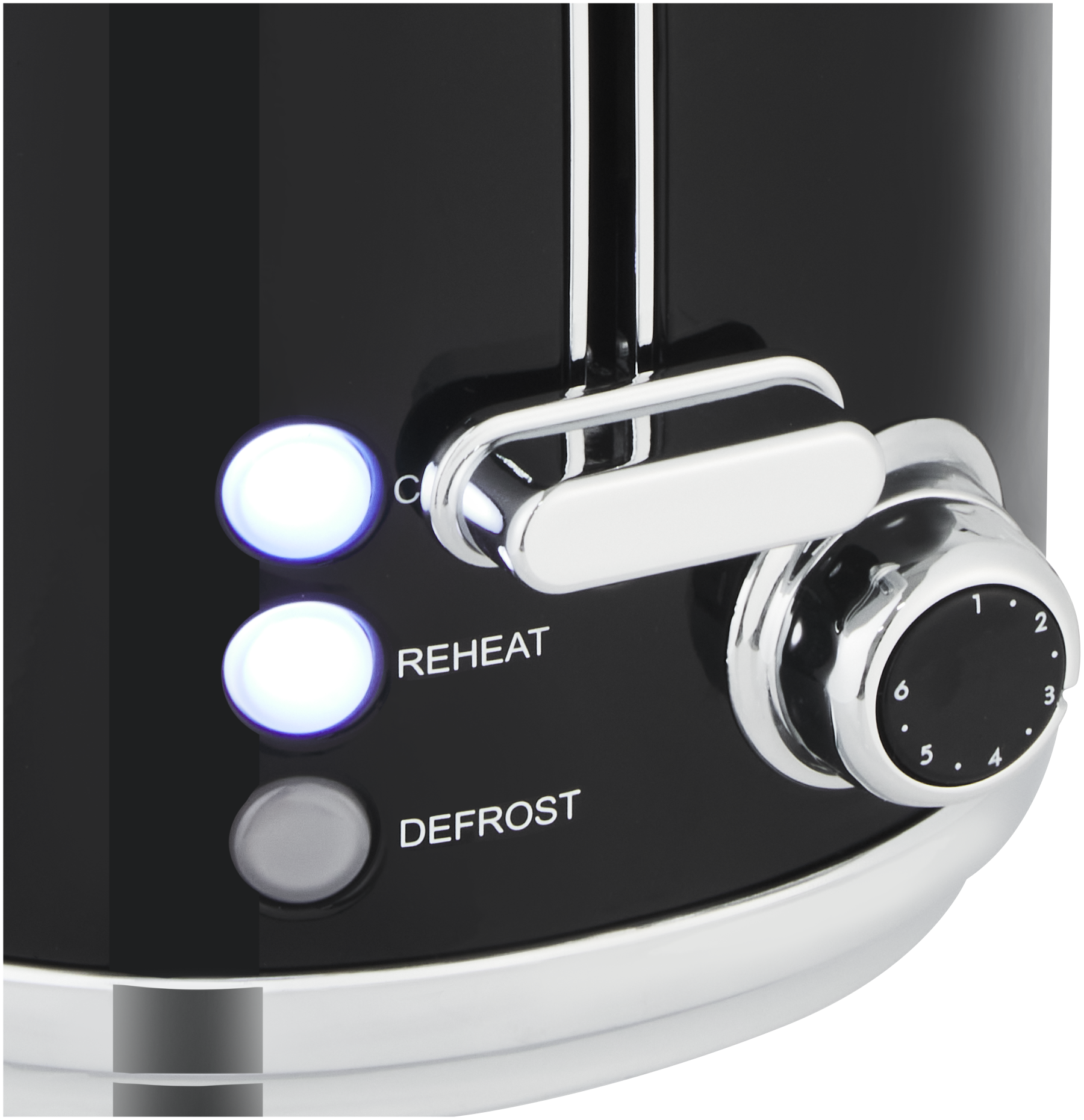 Swan Retro Toaster Glossy Black