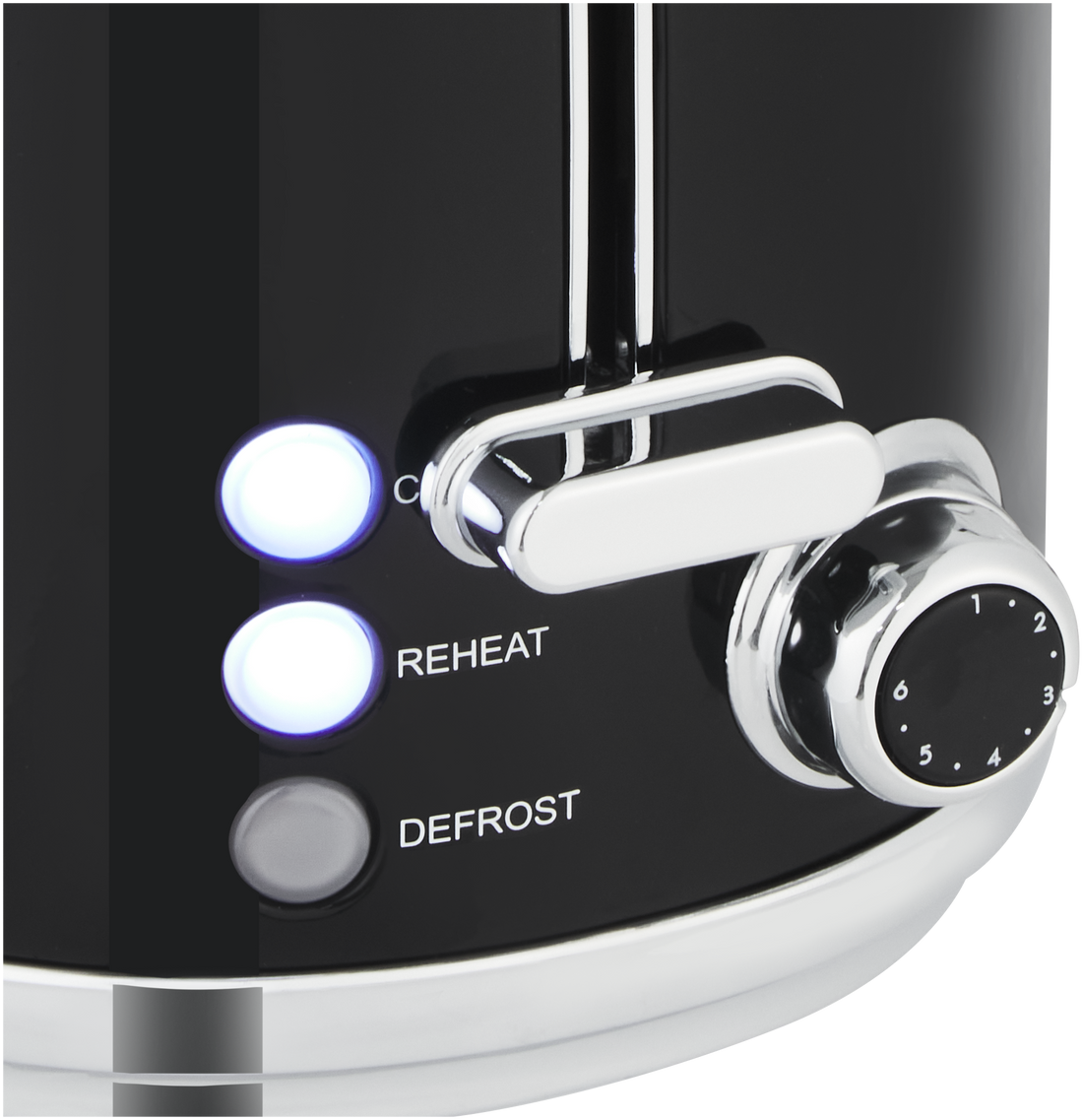 Swan Retro Toaster Glossy Black