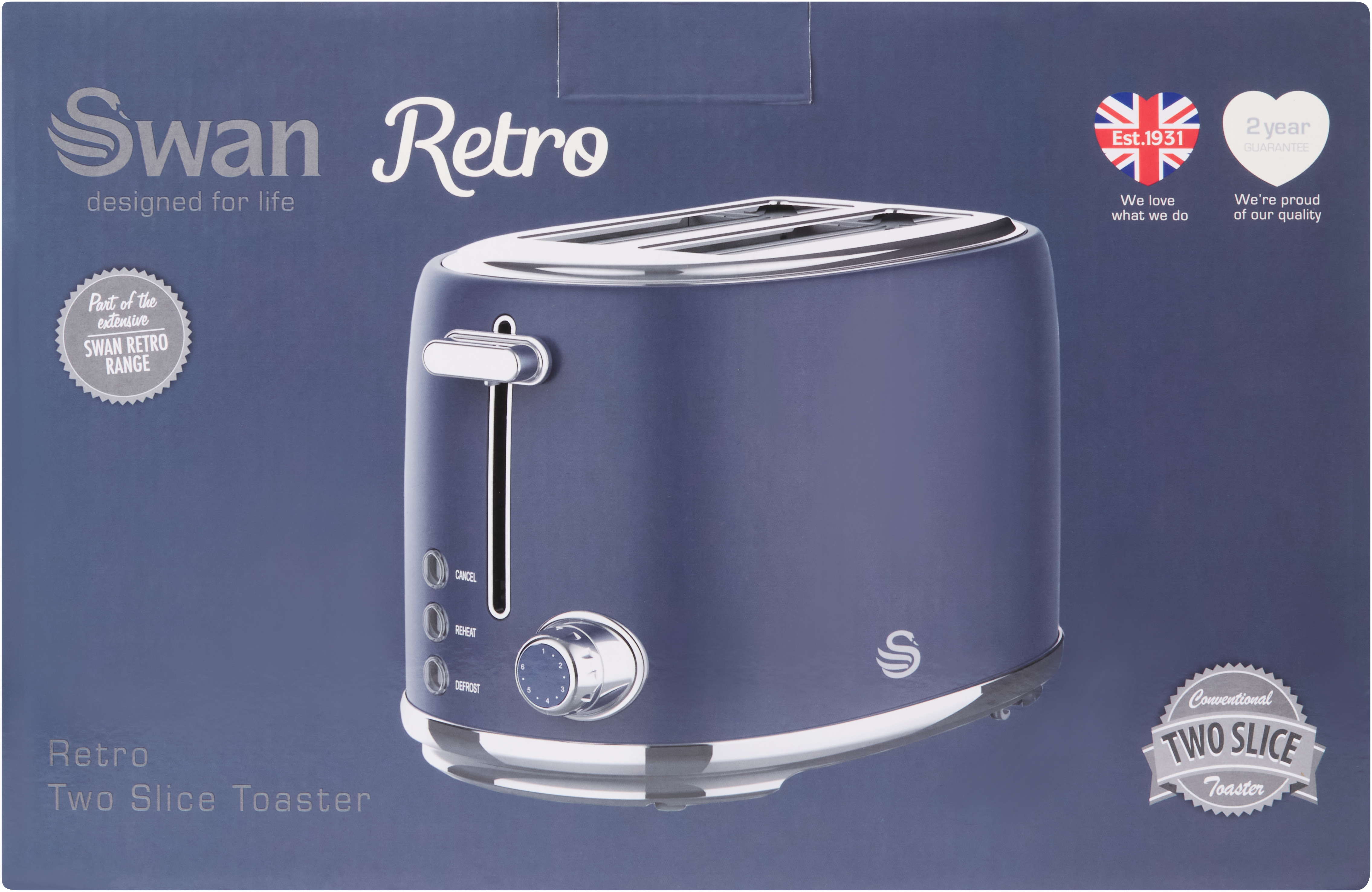 Swan Retro Oceanic Toaster