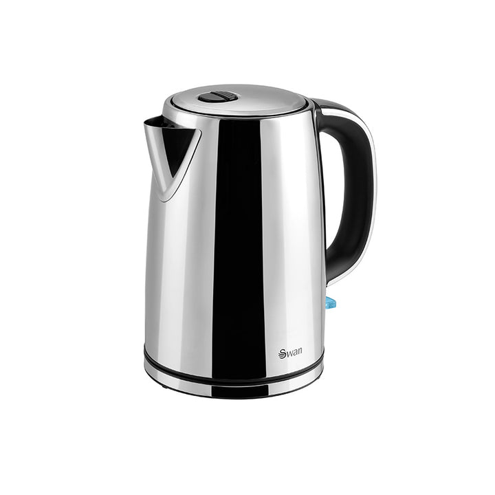 Classic Polished Stainless Steel Cordless Kettle & 4 Slice Toaster