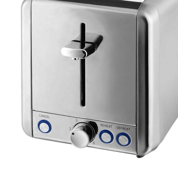 Classic 2 Slice Polished Stainless Steel Toaster