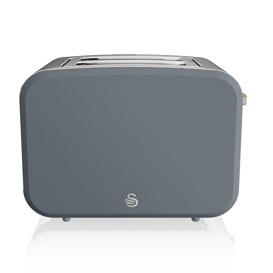 Nordic Slate Grey Cordless Kettle & 2 Slice Toaster