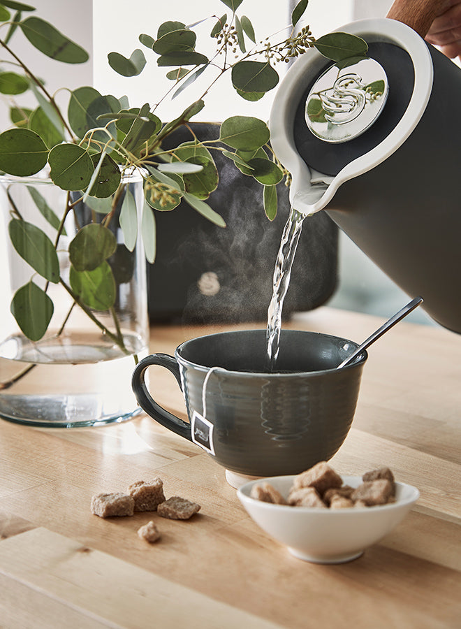 Nordic Slate Grey Cordless Kettle & 2 Slice Toaster