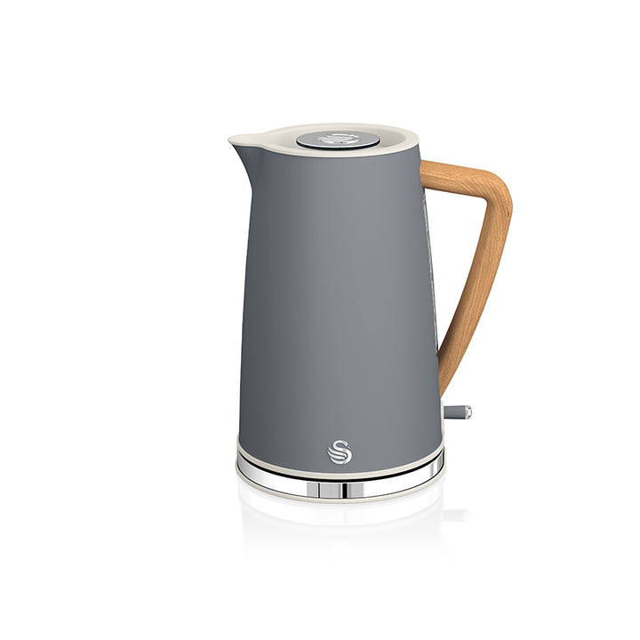 Nordic Slate Grey Cordless Kettle & 4 Slice Toaster