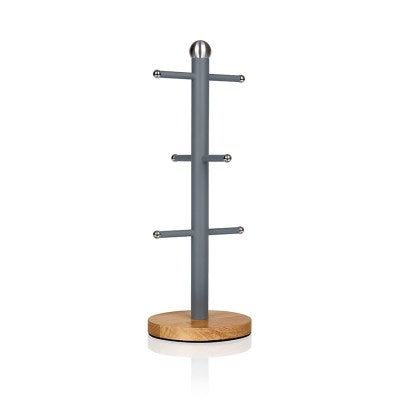 Swan 6 Cup Mug Tree - Slate Grey