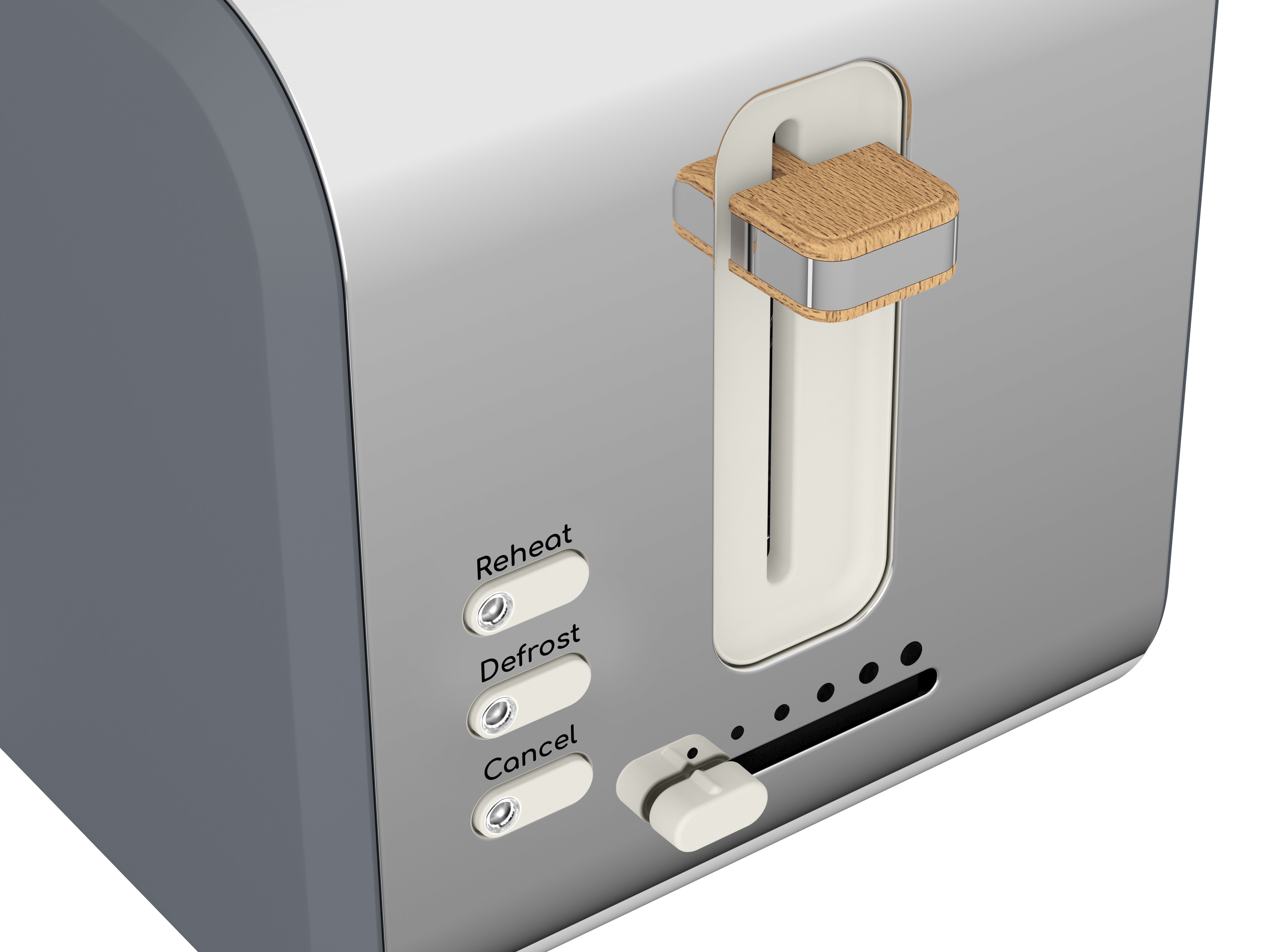 Nordic 2 Slice Stainless Steel Toaster