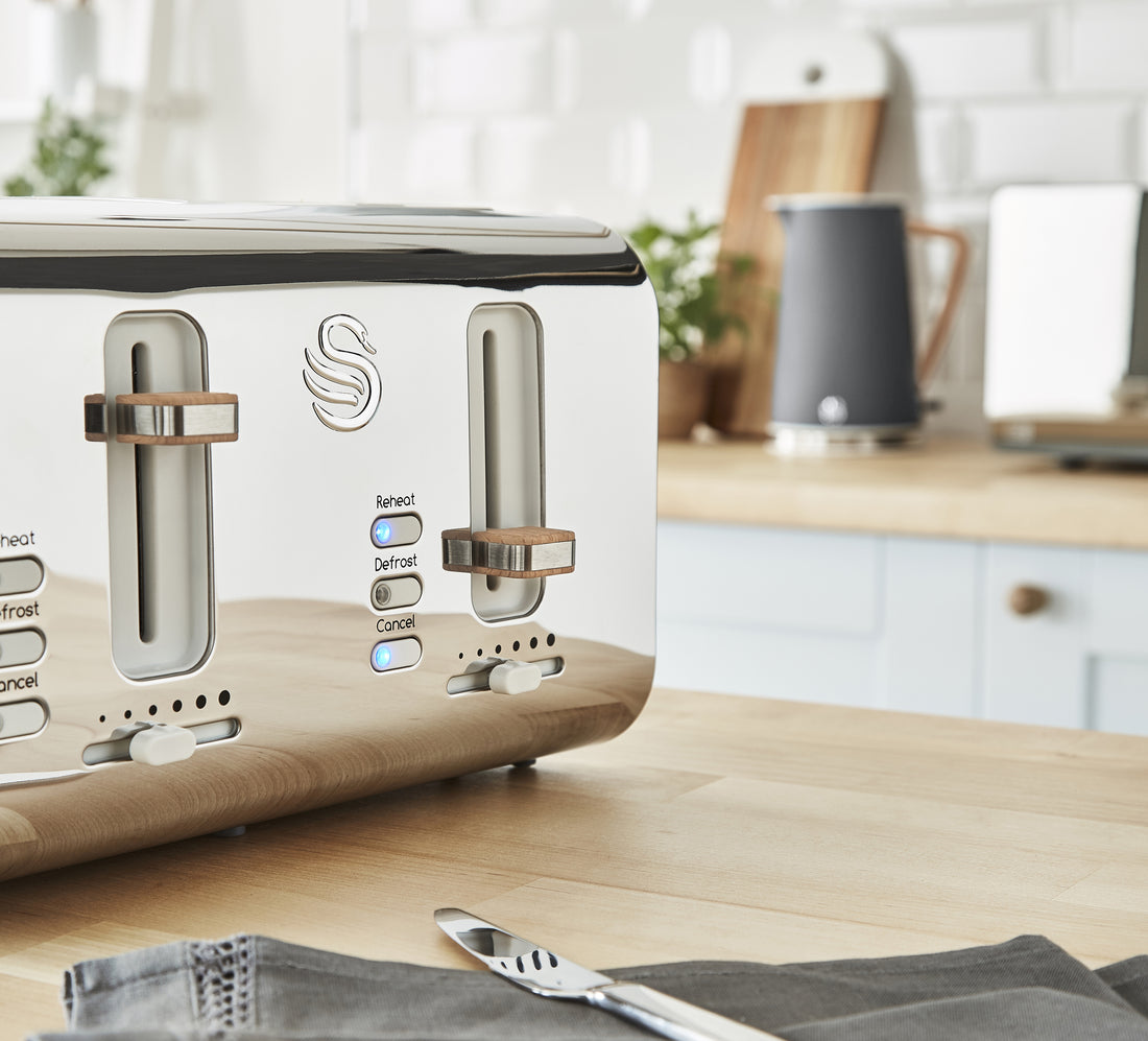 Nordic 4 Slice Slate Grey Toaster