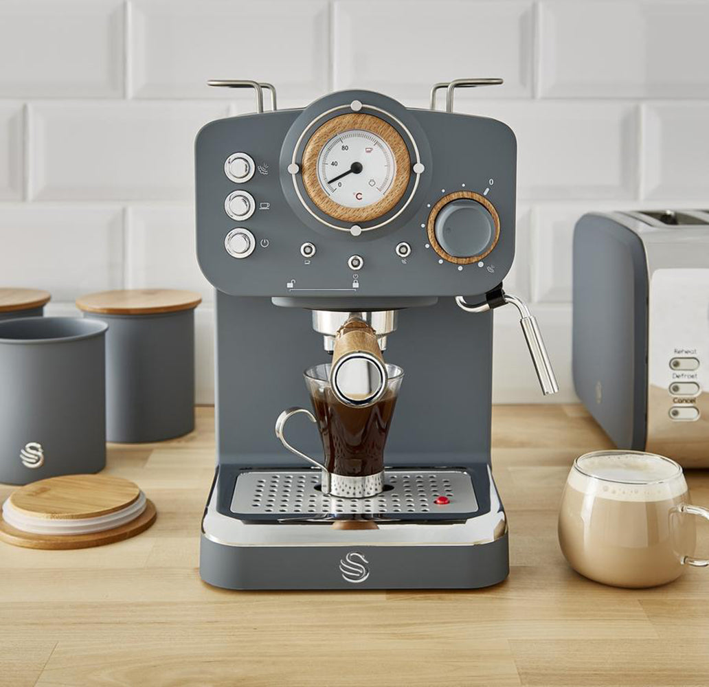 Nordic Slate Grey Espresso Coffee maker