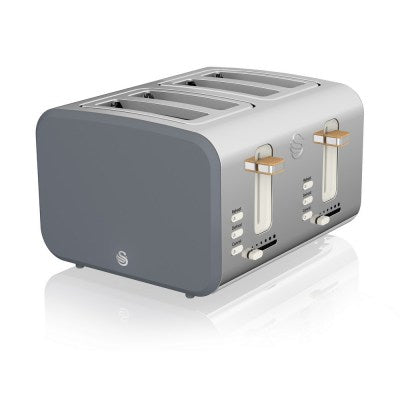 Swan Nordic 4 Slice Toaster - Slate Grey