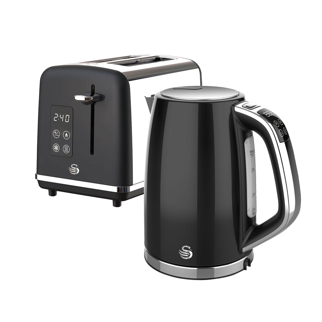 Swan Digital Kettle and Toaster Breakfast Pack