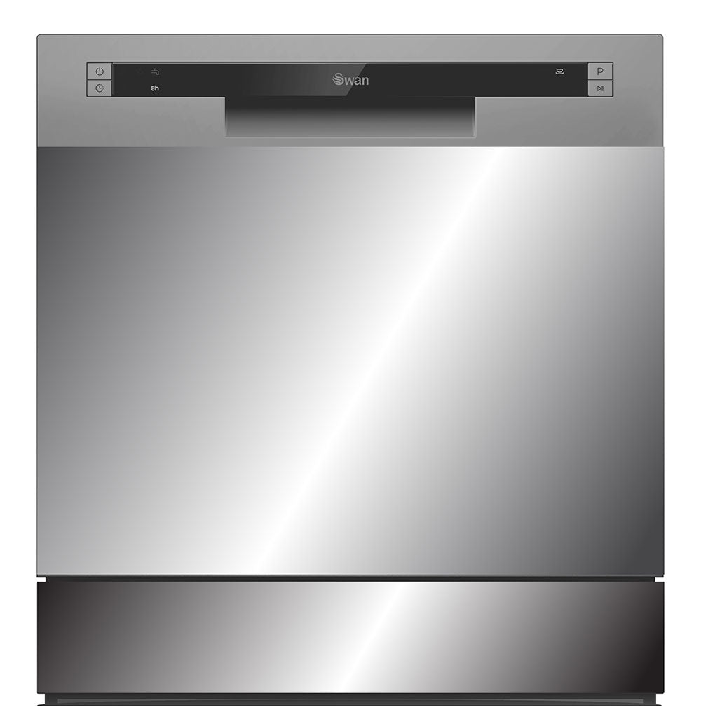 Swan Silver 8 Place Countertop Dishwasher