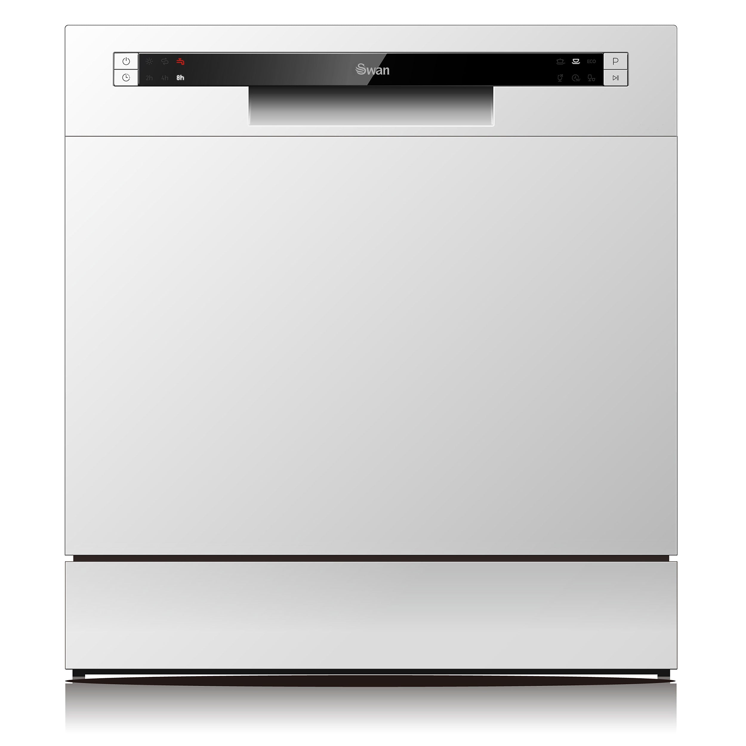 Swan White 8 Place Countertop Dishwasher