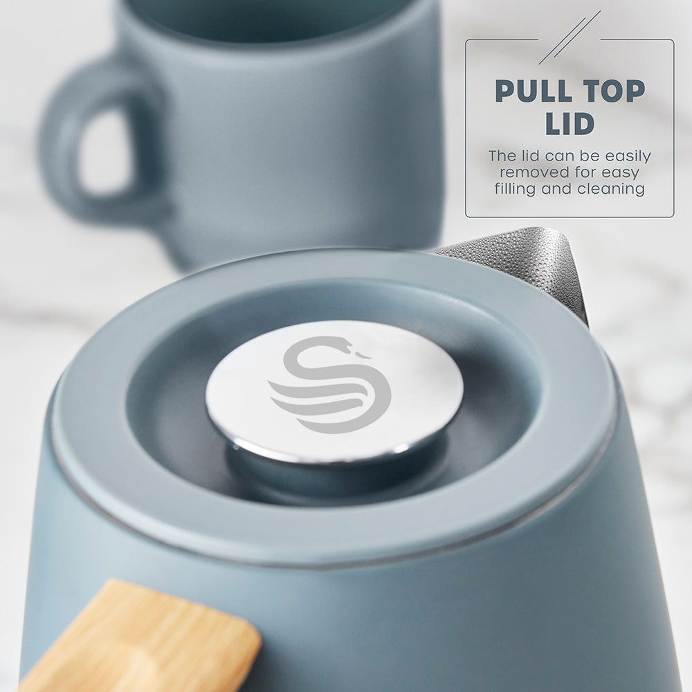 Fjord Grey Fast Boil 1,7 Litre Cordless Kettle