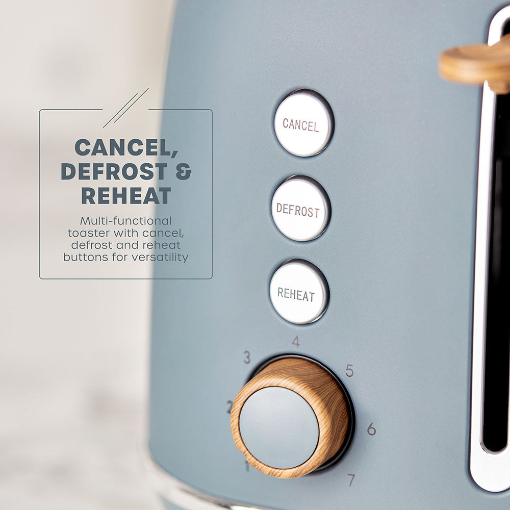 Fjord Grey 2 Slice Toaster