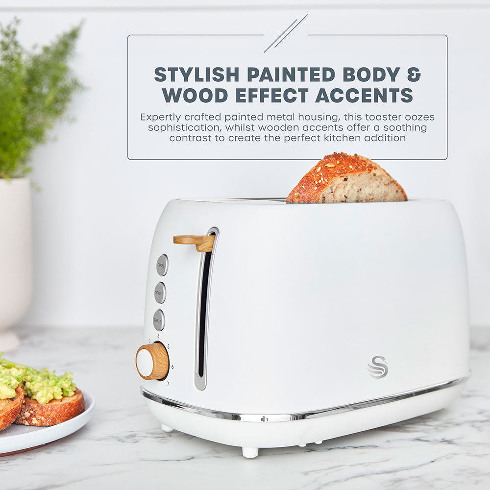 Fjord White 2 Slice Toaster