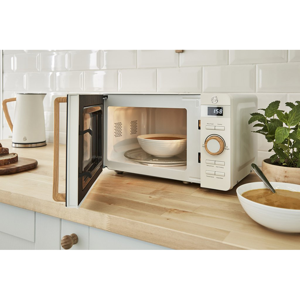 Nordic White 20 Litre Electronic Microwave Oven