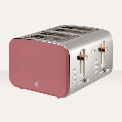 Swan Nordic 4 Slice Toaster - Fuchsia Rose