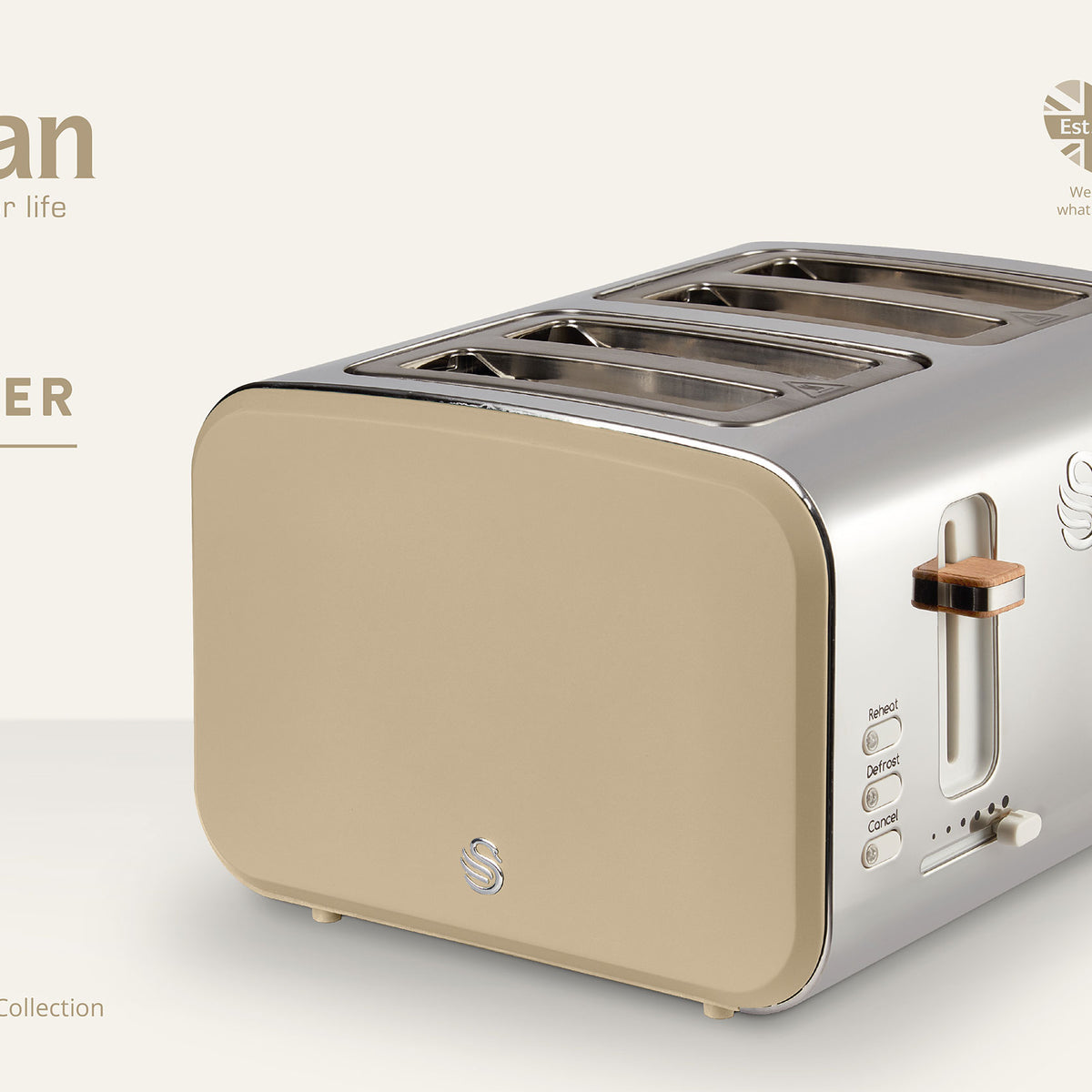 Swan Nordic 4 Slice Toaster - Oatmeal | Swan South Africa – Swan Home ...
