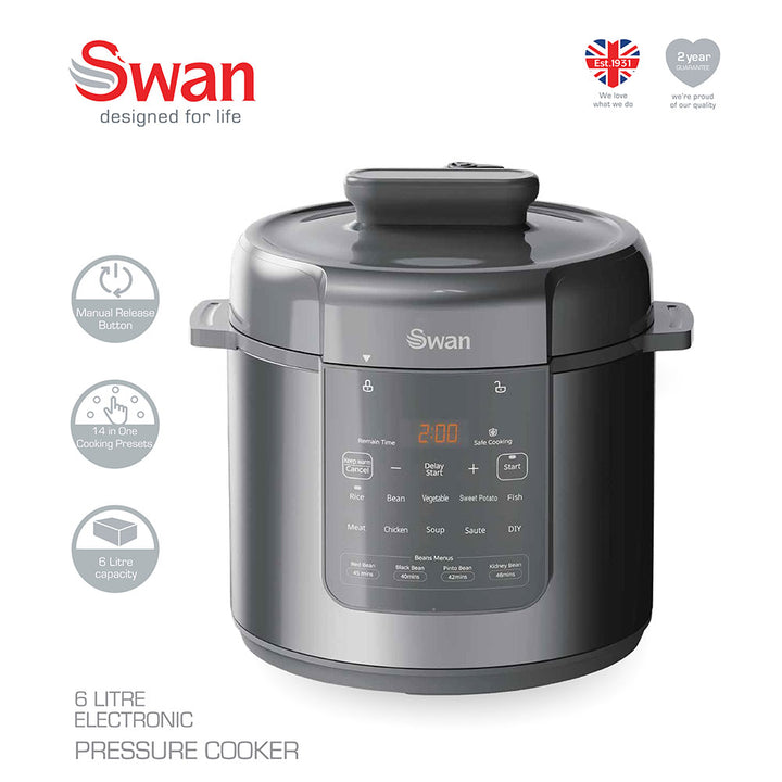 Swan 6 Litre Electronic Pressure Cooker
