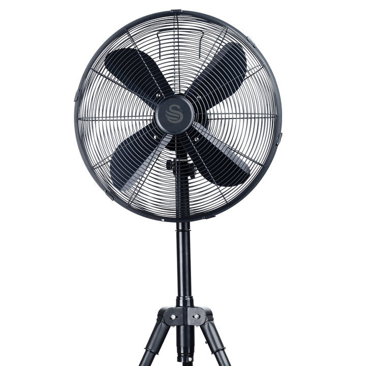 Swan Stealth Black 45cm Tripod Pedestal Fan