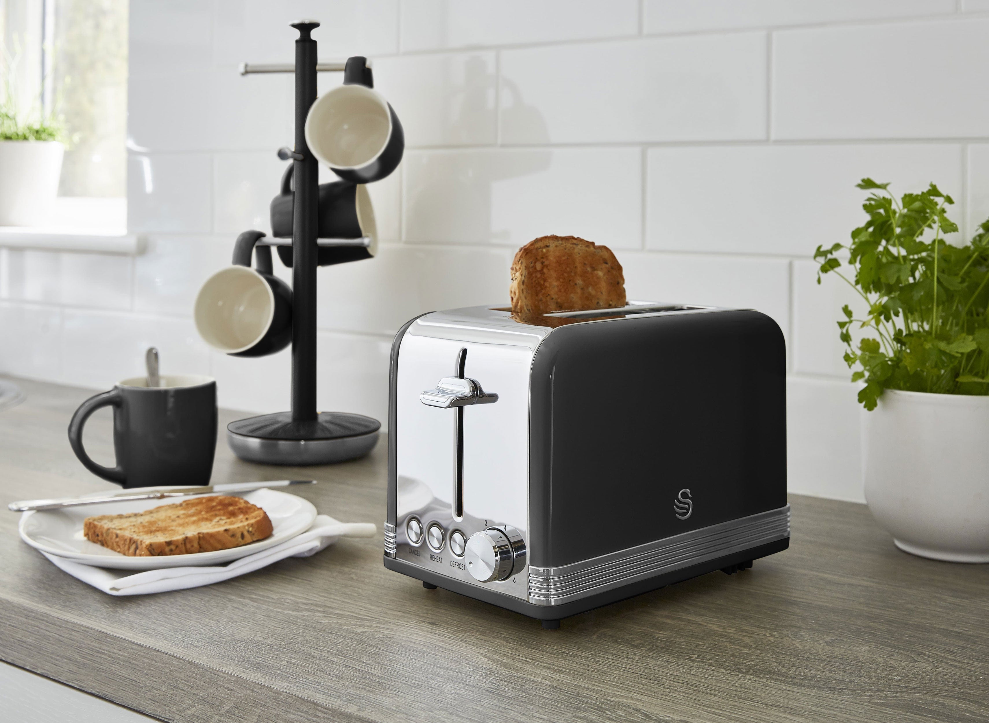 Retro Black 2 Slice Toaster