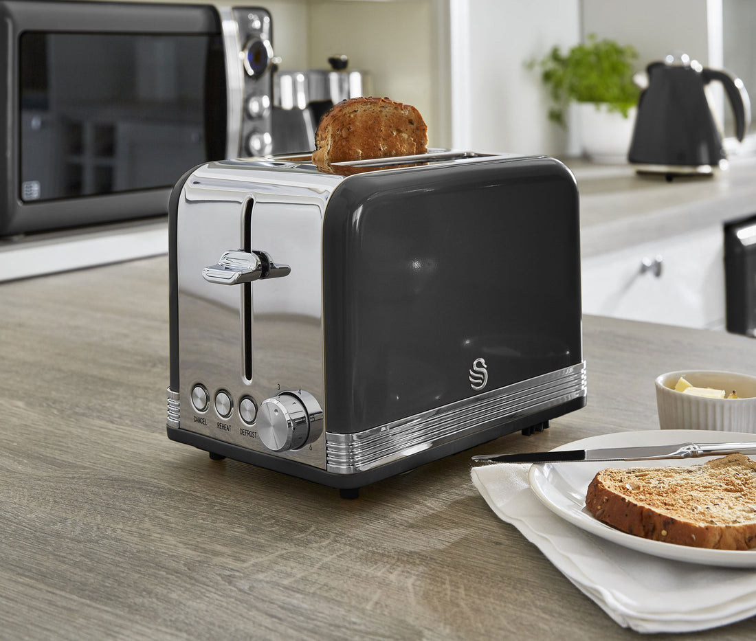 Retro Black 2 Slice Toaster
