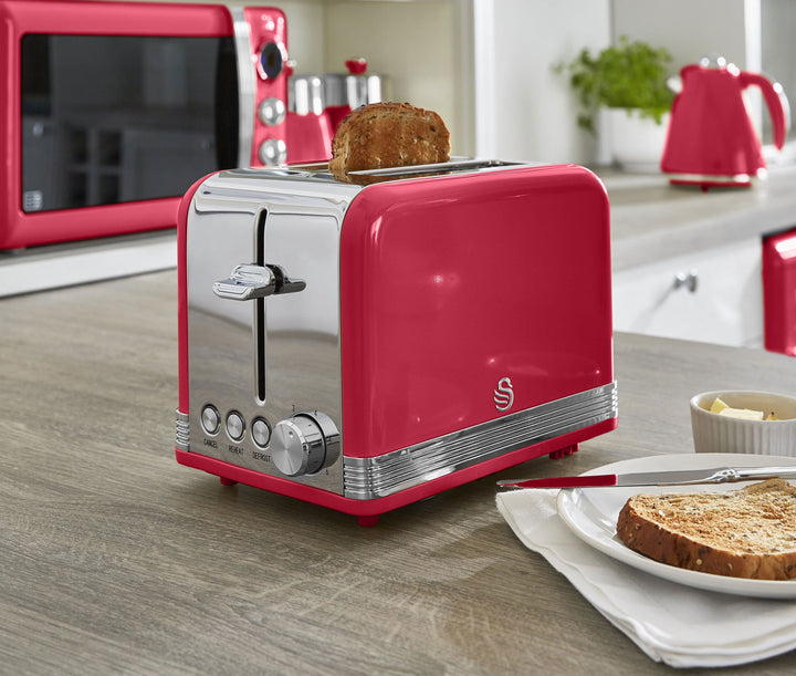 Retro Red 2 Slice Toaster