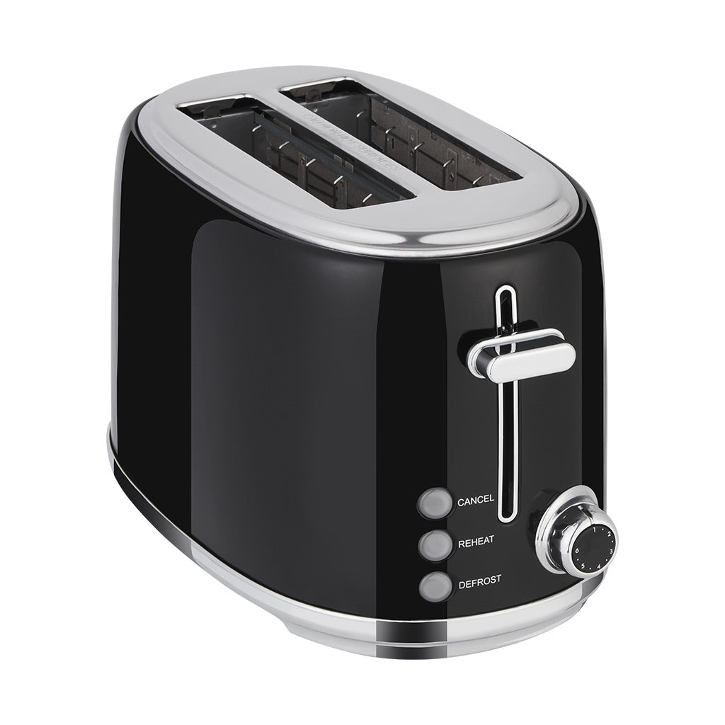 Swan Retro Toaster Glossy Black