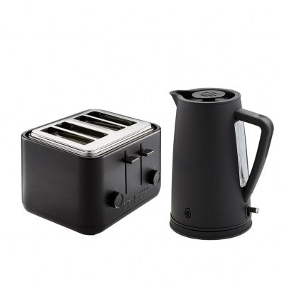 Swan Stealth Kettle & Toaster Pack