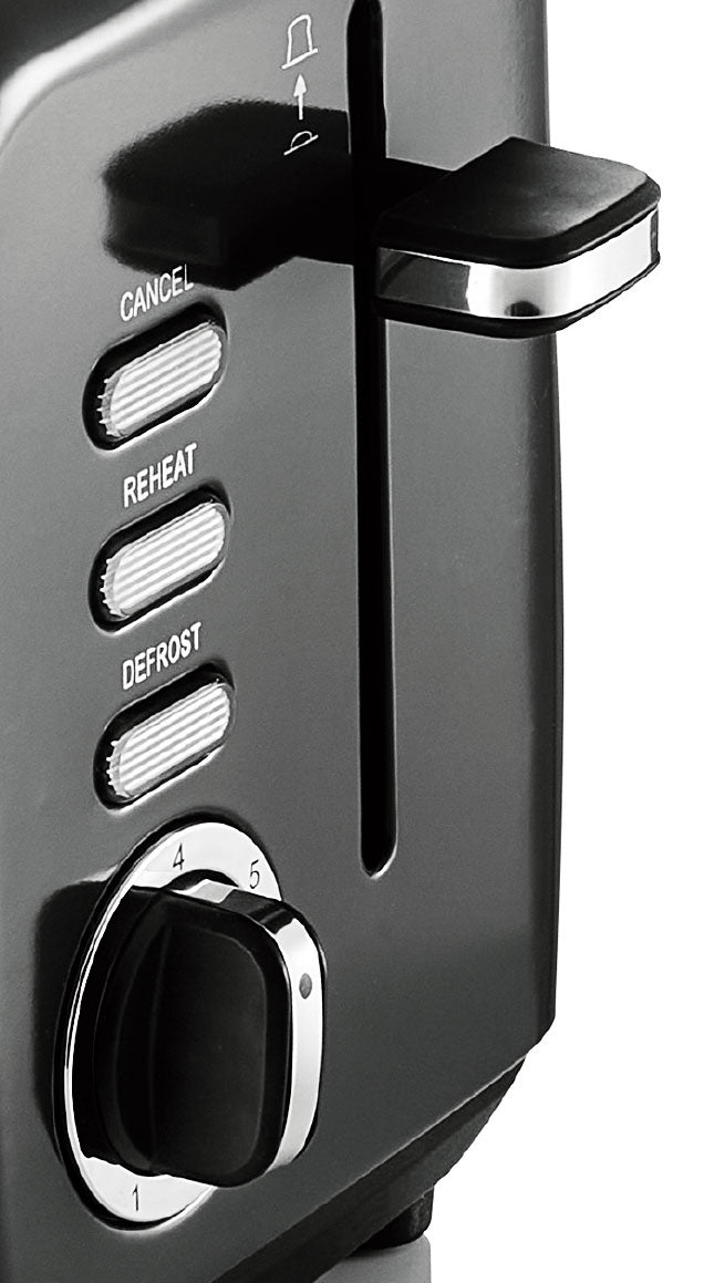 Swan Townhouse Stainless Steel Black 2 Slice Toaster