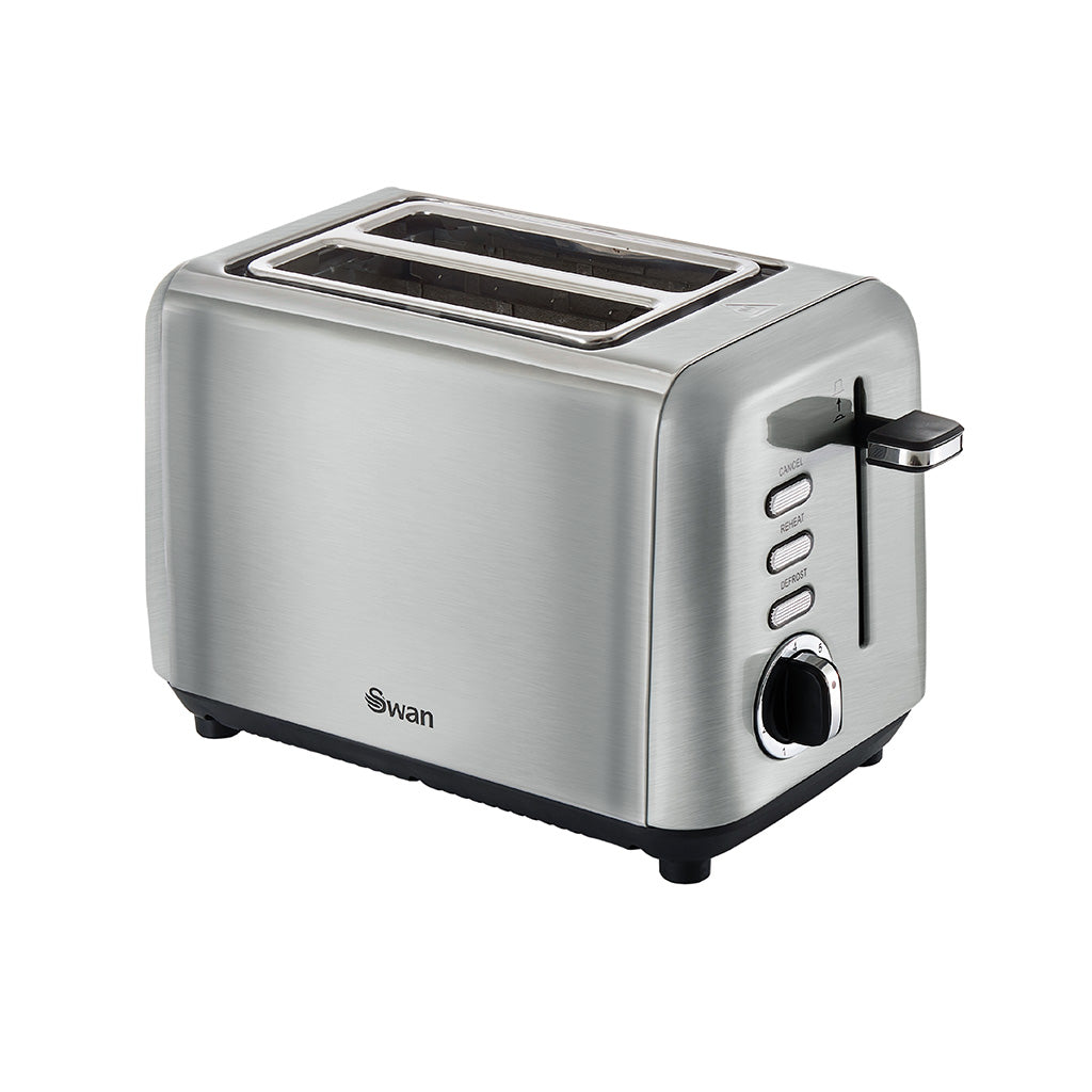 Swan Townhouse Stainless Steel Silver 2 Slice Toaster