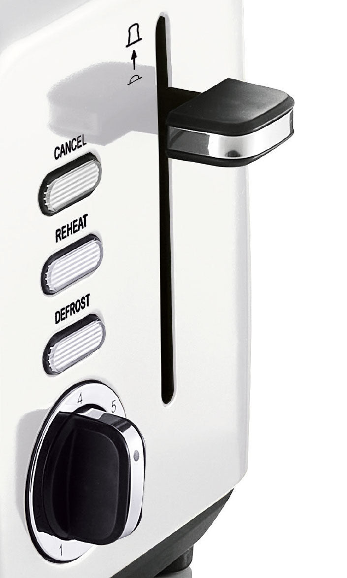 Swan Townhouse Stainless Steel Pearl White 2 Slice Toaster