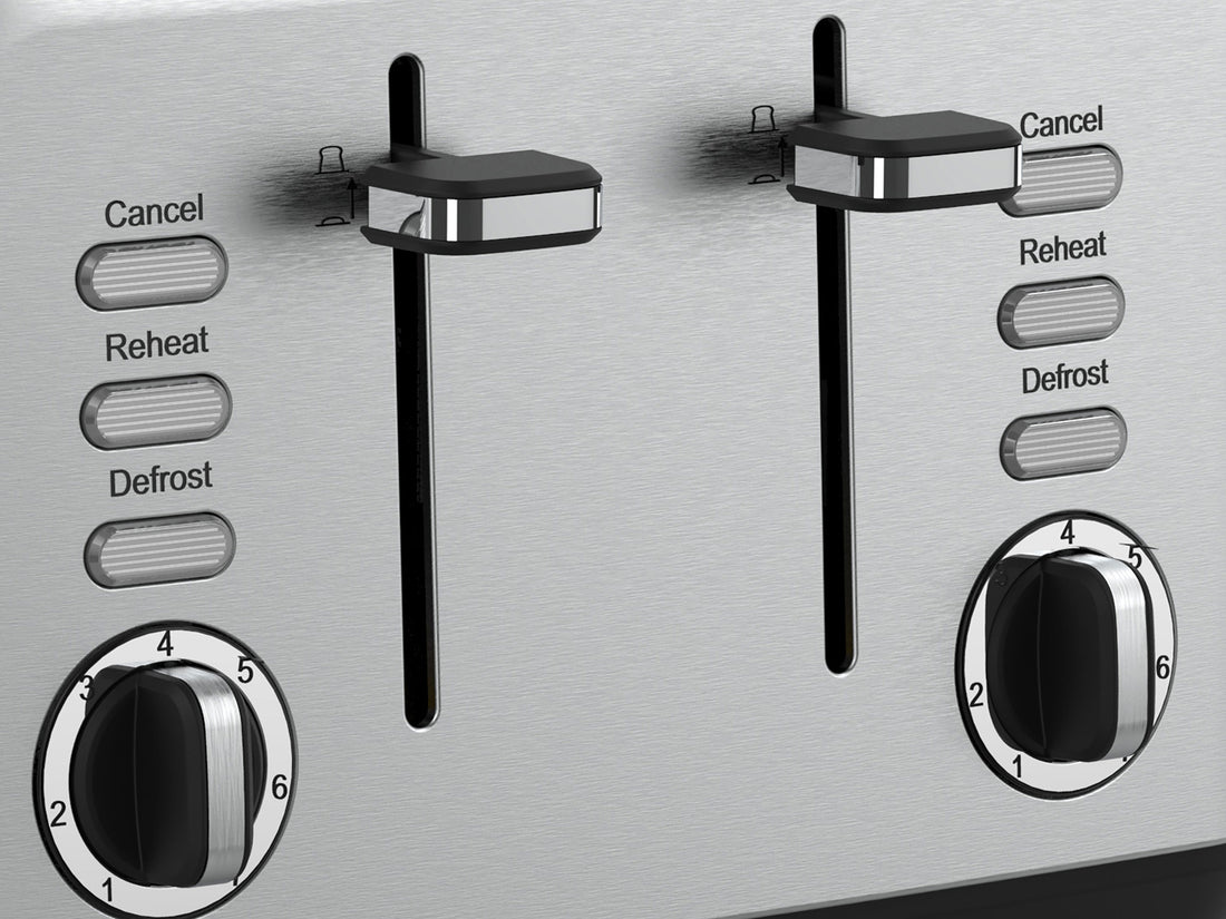 Swan Townhouse Stainless Steel Silver 4 Slice Toaster
