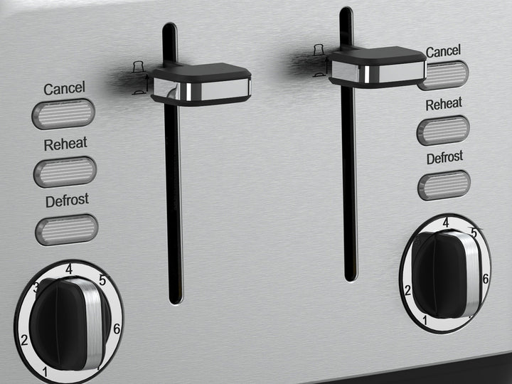 Swan Townhouse Stainless Steel Silver 4 Slice Toaster