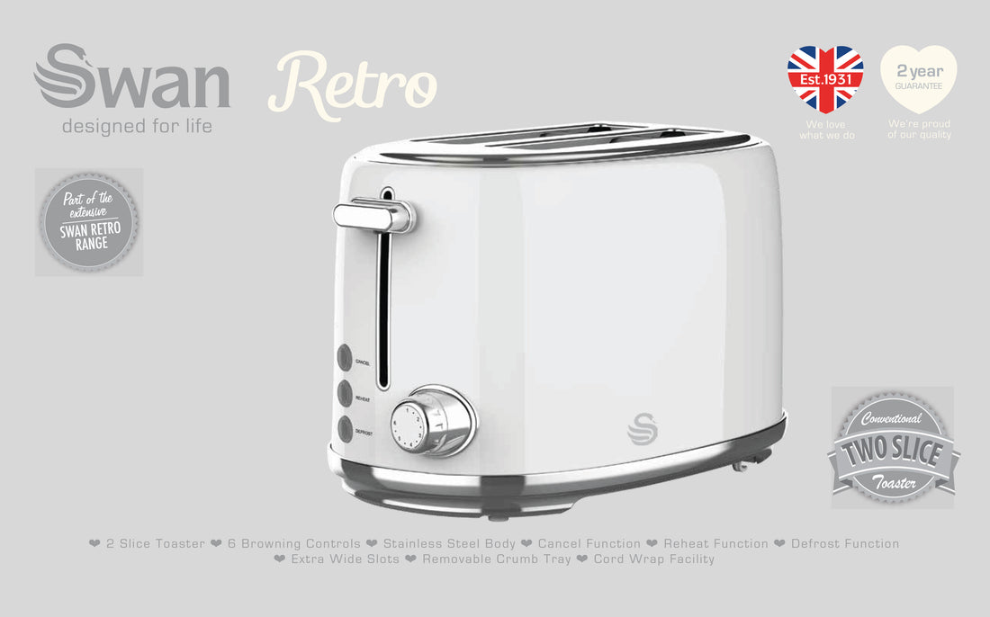 Pearl White kettle and Toaster pack