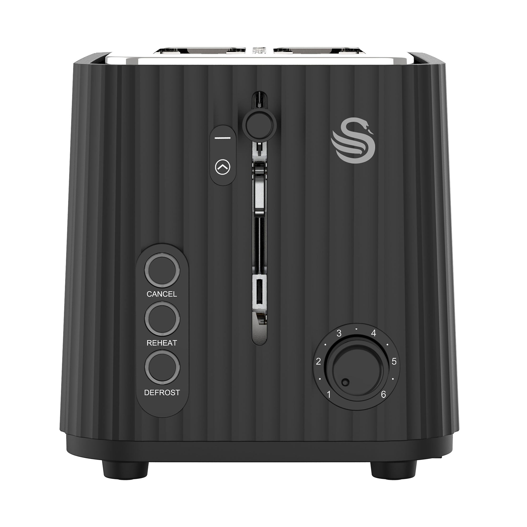 Swan Wave 1,7 Litre Cordless Kettle and 2 Slice Toaster Breakfast Pack Black