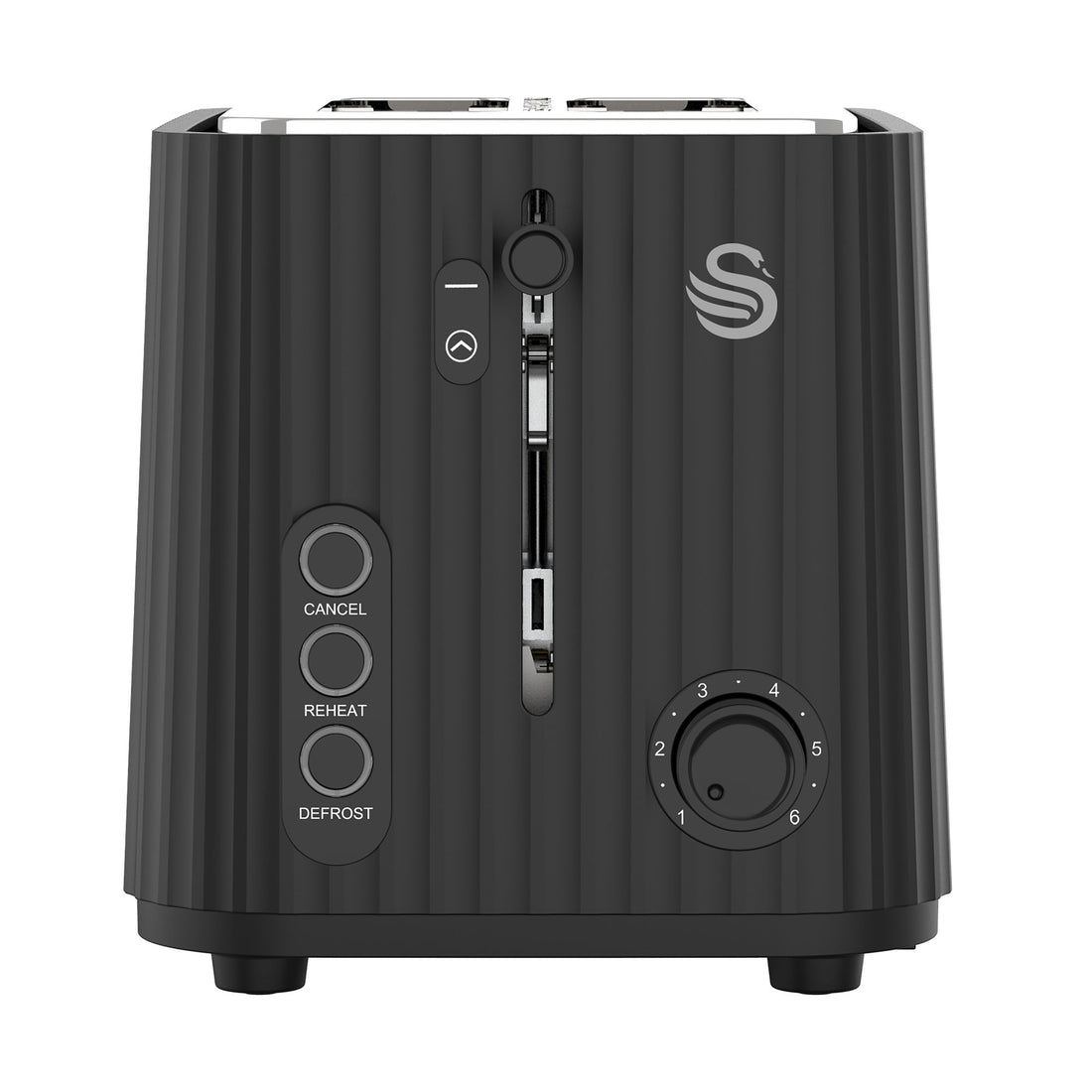 Swan Wave 1,7 Litre Cordless Kettle and 2 Slice Toaster Breakfast Pack Black