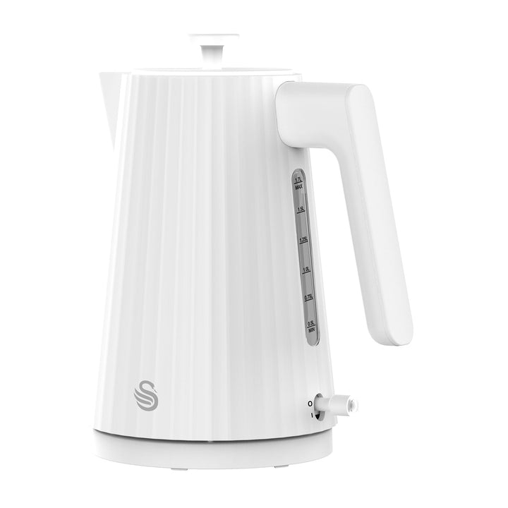 Swan Wave 1,7 Litre Cordless Kettle and 2 Slice Toaster Breakfast Pack White