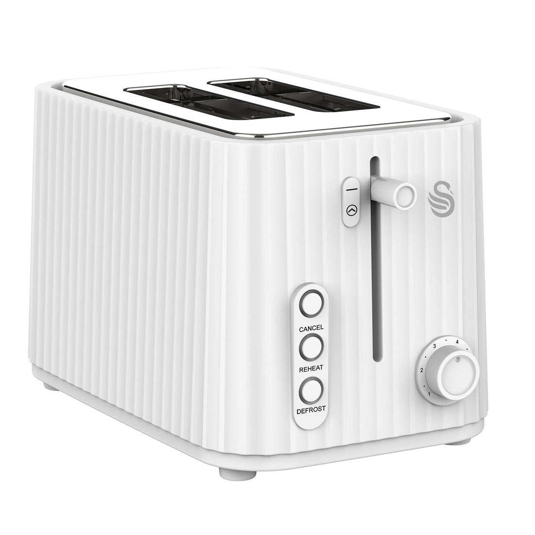 Swan Wave 1,7 Litre Cordless Kettle and 2 Slice Toaster Breakfast Pack White